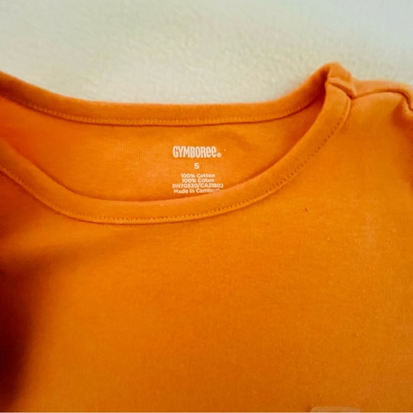 Gymboree Panda Academy Solid Orange Top - Picture 3 of 4